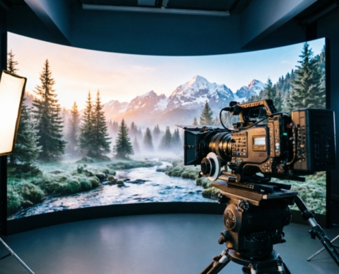 Indoor Narrow Pixel Pitch LED Display P1.2 used for XR virtual production stage